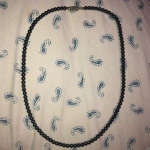 Dark Gray beaded necklace (Great condition)